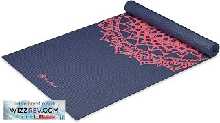 Gaiam Print Yoga Mat Non Slip Exercise amp Fitness Mat Review [upl. by Rubina]