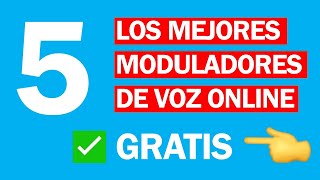 🥇 5 MEJORES MODULADOR DE VOZ ONLINE GRATIS 2021  CAMBIA VOZ ONLINE SIN DESCARGAR NADA FUNCIONA 😲 [upl. by Saunder]