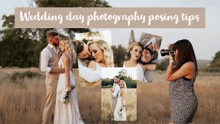 Tips for posing a couple on a wedding day 20 poses in 10 minutes [upl. by Hpeosj]