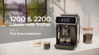 Philips Series 1200 amp 2200 Automatic Coffee Machines  How to Install and Use [upl. by Anits155]