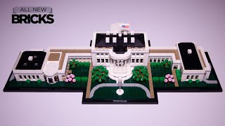 Lego Architecture 21054 The White House Speed Build Election 2020 [upl. by Yanttirb]