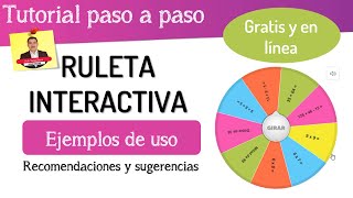 🎯 Cómo crear una RULETA ALEATORIA interactiva  Actividades virtuales [upl. by Aihsram798]