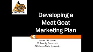 Developing a Meat Goat Marketing Plan [upl. by Sophey]