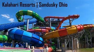 All waterslides  Kalahari Resorts Sandusky Ohio GOPRO POV [upl. by Skiba]