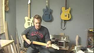 Trent Carr of the Headstones plays the 5 string G tuned Keith Richards Special part 1 [upl. by Eenolem]