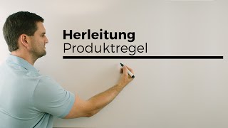 Herleitung Produktregel zum Ableiten mit hMethode Differentialrechnung  Mathe by Daniel Jung [upl. by Paddie]