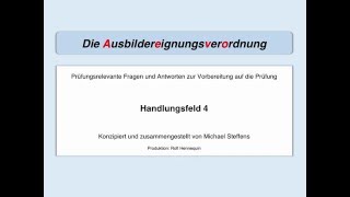 AEVO Handlungsfeld 4  Prüfungsfragen Demo [upl. by Adieren544]