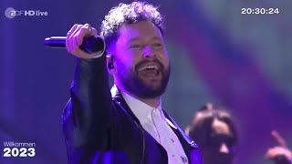 Where Are You Now  Calum Scott amp Lost Frequencies Live Performance at Brandenburg Gate [upl. by Iadam]