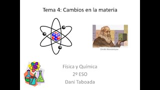 Teoría atómica Tabla Periódica Átomos Moléculas Cristales  Física y Química TEMA 4 parte 1 [upl. by Hal547]