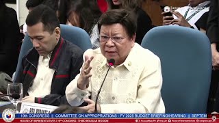 Members of the House in the budget hearing react to absence of a representative for OVP [upl. by Heywood]