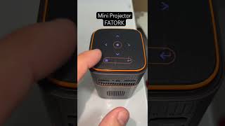 FATORK Mini Projector 5G WiFi and Bluetooth DLP Portable Movie Projectors Pocket Outdoor 1080P HD [upl. by Keith]