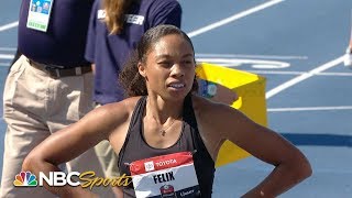 Allyson Felix qualifies for ninthstraight world championships  NBC Sports [upl. by Selokcin65]