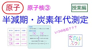 【半減期】高校物理 原子 原子核③ 半減期・炭素年代測定 授業 [upl. by Janessa372]