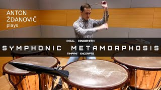 Hindemith  Symphonic Metamorphosis Timpani Excerpts [upl. by Direj]