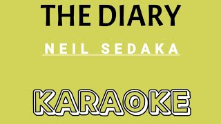 THE DIARY KARAOKE Song by Neil Sedaka [upl. by Lisk]