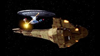 Star Trek The Next Generation  Season 4 Episode 12 quotThe Woundedquot  Galor class vs Galaxy Class [upl. by Anisamot]