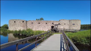 Walking through the Kronoberg castle ruin in Växjö Sweden [upl. by Aronel398]