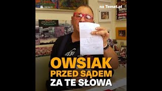 Jurek Owsiak przed sądem za te słowa [upl. by Vergil883]