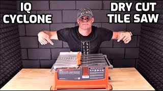 IQ Cyclone Dustless Waterless Tabletop Tile Saw Review [upl. by Schubert]