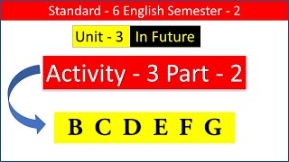 Std 6 English sem 2 unit 3 Activity 3 part 2 [upl. by Bohs]