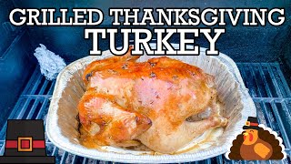 GRILLED THANKSGIVING TURKEY  HOW TO GRILL A TURKEY ON A GAS GRILL  THANKSGIVING RECIPES [upl. by Eillod211]