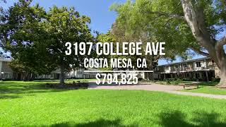 3197 College Ave  Costa Mesa CA [upl. by Reuben]