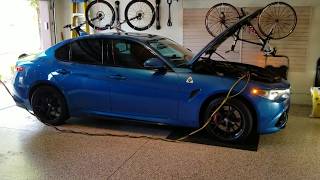 How to jumpstart 2018 Alfa Romeo Giulia [upl. by Harbison]