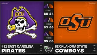 Pokes vs Pirates  SFA Season 16 Week 4 Gameday 11 East Carolina  2 Oklahoma State Highlights [upl. by Siffre]