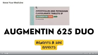 Augmentin 625 Duo Tablet Benefits and Side Effects [upl. by Eislek]