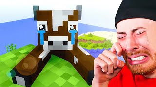 YOU CRY  DELETE MINECRAFT Challenge Sad Animations Try not to cry [upl. by Ynaffyt988]