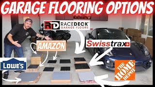 BEST VALUE DIY GARAGE FLOORING  Swisstrax Racedeck Home Depot Amazon [upl. by Ranice224]