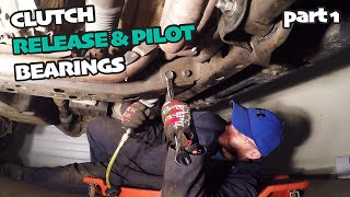 How to Replace a Clutch Release amp Pilot Bearing PART 1 of 3 [upl. by Wiatt]