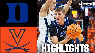 Duke Blue Devils vs Virginia Cavaliers  Full Game Highlights  ESPN College Basketball [upl. by Atsiuqal603]