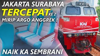 PESAING KERETA API NOMOR 1 DI INDONESIA  Jakarta Surabaya Naik Kereta Api Sembrani [upl. by Atiuqam]