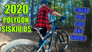 2020 Polygon Siskiu D5 Review  Beginner Budget Full Suspension Mountain Bike [upl. by Agosto545]