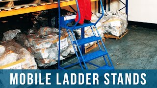 Mobile Ladder Stand Safety  Fall Protection Safety Hazards Training Oregon OSHA [upl. by Harlow]