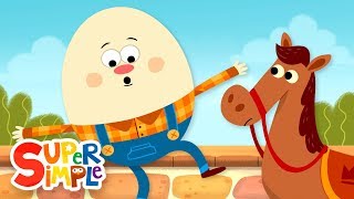 Humpty Dumpty  Nursery Rhymes  Super Simple Songs [upl. by Senoj]