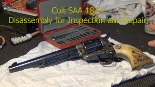 Colt 1873 Single Action Army Disassembly Part 1 [upl. by Eilegna]