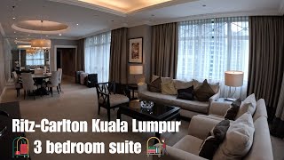 Ritz Carlton Kuala Lumpur  3 bedroom suite [upl. by Leicester]