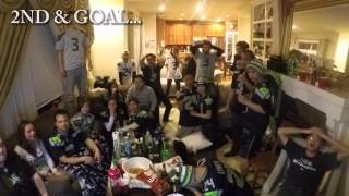 Seahawks Fan Reaction VS Patriots Super Bowl XLIX 49 [upl. by Ellard]