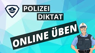 Polizei Diktat Polizei Einstellungstest online üben [upl. by Jordison137]