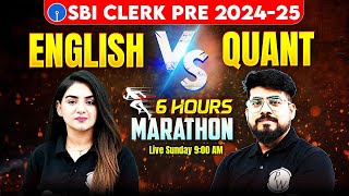 SBI Clerk Marathon Class 2025  English  Quant Marathon for SBI Clerk 2025  Banking Wallah [upl. by Tarazi832]