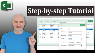 How to Create a Data Entry Form in Excel [upl. by Jo-Anne]