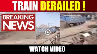 BREAKING NEWS  Train Derailed  Video Captured On Camera  Watch Now [upl. by Accisej416]