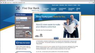 Five Star Bank Online Banking Login Instructions [upl. by Alihet155]