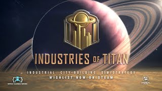 INDUSTRIES OF TITAN 01 HOSTILE PLANET  NEW Galactic Colony Building Simulation Strategy 2020 [upl. by Lilian782]