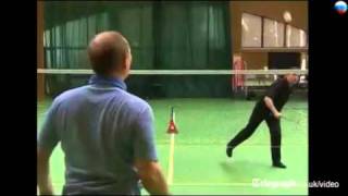 Dmitri Medvedev takes on Vladimir Putin at badminton [upl. by Lesser719]