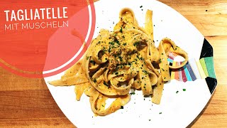 Tagliatelle mit marinierten Miesmuscheln [upl. by Ethban]