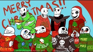 Christmas Party AU Movie Undertale Comic Dub [upl. by Yrailih]