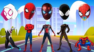 TEBAK GAMBAR TOP SUPERHEROS AVENGERS  WRONG HEAD AVENGERS TEAM SPIDER MAN MARVEL HULK VENOM 3 [upl. by Aruol109]